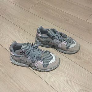 Adidas Gray and Pink Sneakers